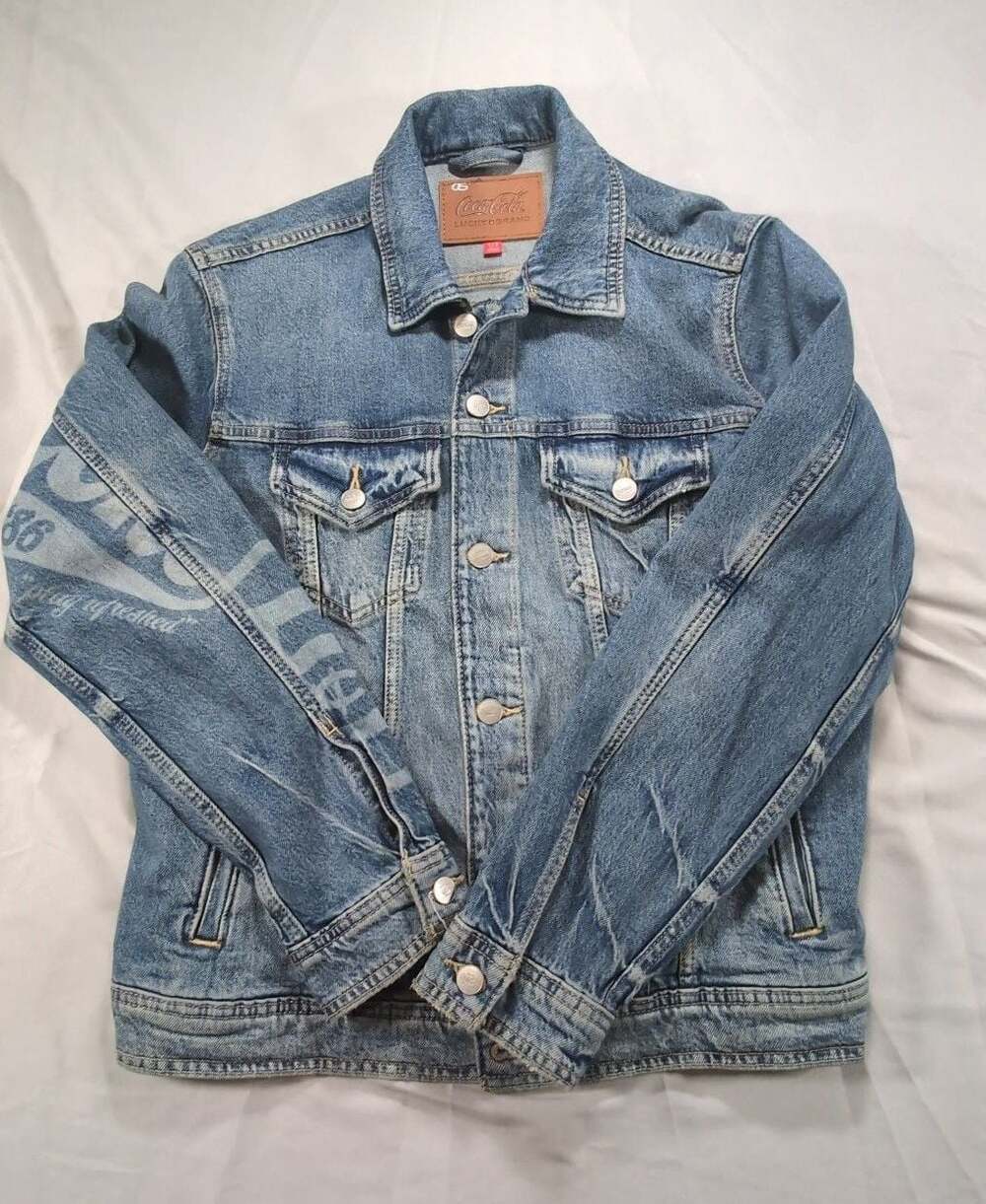 Lucky Brand Coca-Cola Limited Edition Denim Trucker Jacket Size U2
